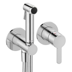 Iebūvējamais maisītājs ar bidetta dušu Damixa Silhouet, virsapmetuma daļa, hroms