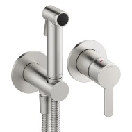 Iebūvējamais maisītājs ar bidetta dušu Damixa Silhouet, virsapmetuma daļa, tērauds