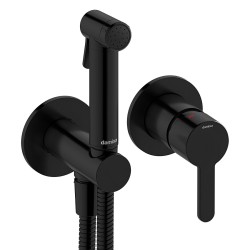 Iebūvējamais maisītājs ar bidetta dušu Damixa Silhouet, virsapmetuma daļa, matēts melns