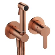 Iebūvējamais maisītājs ar bidetta dušu Damixa Silhouet, virsapmetuma daļa, matēts varš