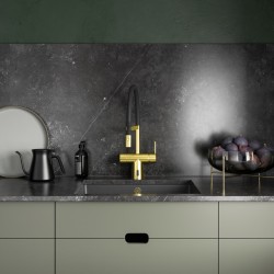 Virtuves izlietnes maisītājs Damixa Silhouet Touchless Pro ar bezkontakta funkciju, matēts misiņš, 74162