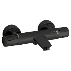 Vannas un dušas termostata maisītājs Damixa Silhouet, matēts melns