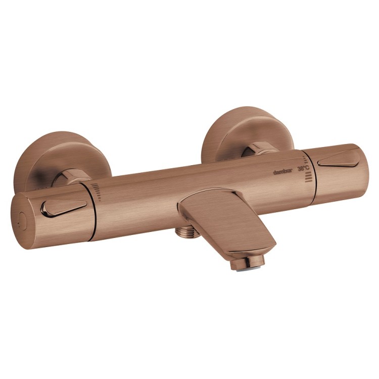 Vannas un dušas termostata maisītājs Damixa Silhouet, matēts varš