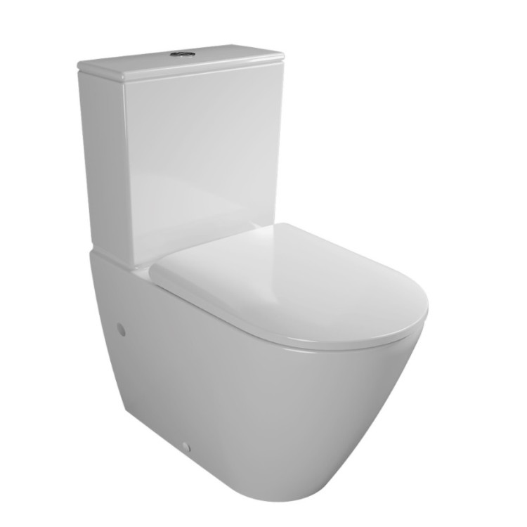 Tualetes pods Duravit DuraSola Rimless ar Soft Close vāku