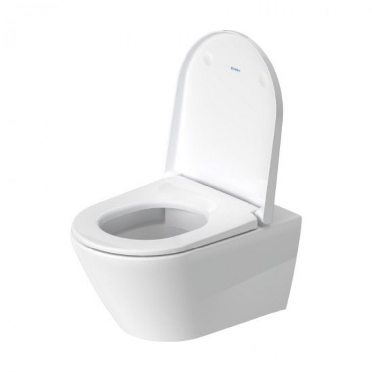 Tualetes pods piekaramais Duravit D-NEO Rimless ar Soft Close vāku, 45770900A1