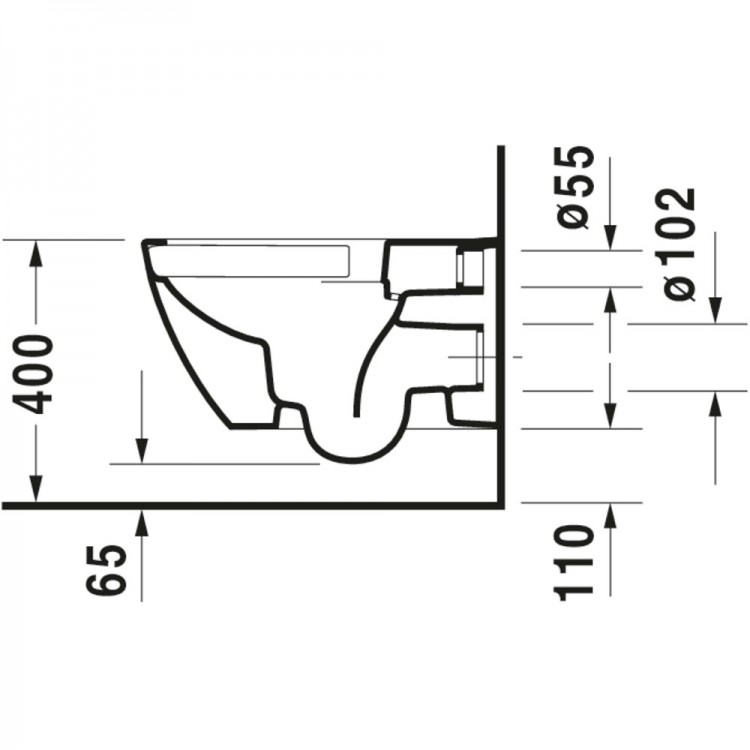 Tualetes pods piekaramais Duravit Happy D.2 ar Soft Close vāku, antracīts 2222098900/0064591300