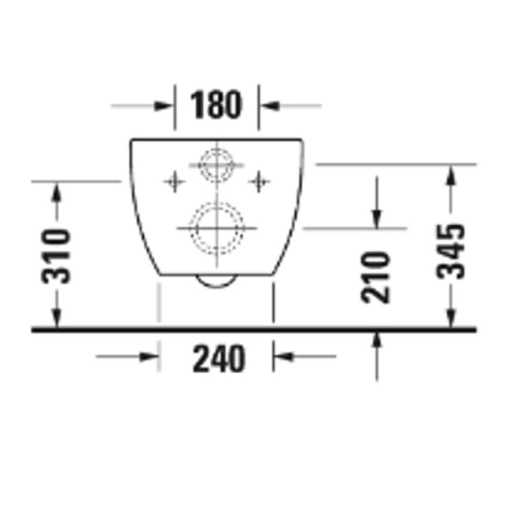 Tualetes pods piekaramais Duravit Architec Rimless ar Soft Close vāku, melns matēts