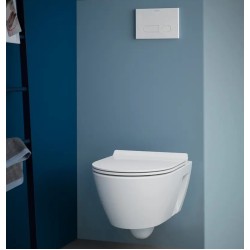 Tualetes pods piekaramais Duravit No.1 Rimless ar soft close vāku, 45820900A1