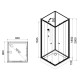 Dušas kabīne Duschy 80x80x200cm, 5500