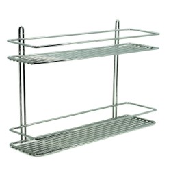 Plaukts divdaļīgs Duschy metāla 40x11х28 cm, 562-92