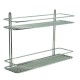Plaukts divdaļīgs Duschy metāla 40x11х28 cm, 562-92