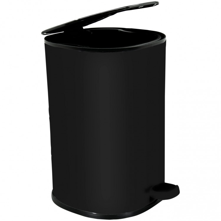 Atkritumu tvertne 5L Duschy Flortis, melns matēts 988-20