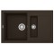 Virtuves izlietne Elleci Easy-325 78x50cm, espresso metālika