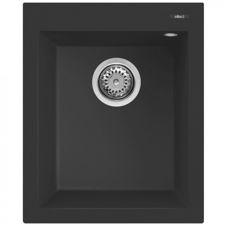 Virtuves izlietne Elleci QUADRA 100 41x50cm, melna