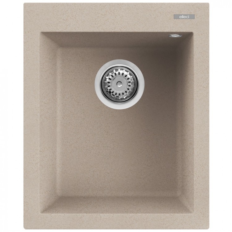 Virtuves izlietne Elleci QUADRA 100 41x50cm, bēša