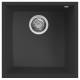 Virtuves izlietne Elleci Quadra-102 440x440 mm, pabūvējama, melna