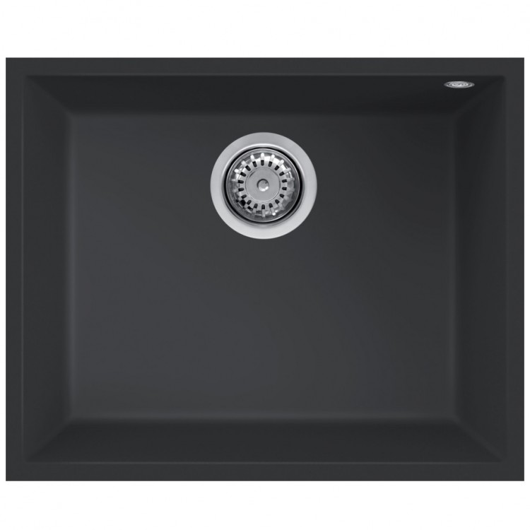 Virtuves izlietne Elleci Quadra-105 540x440 mm, pabūvējama, melna