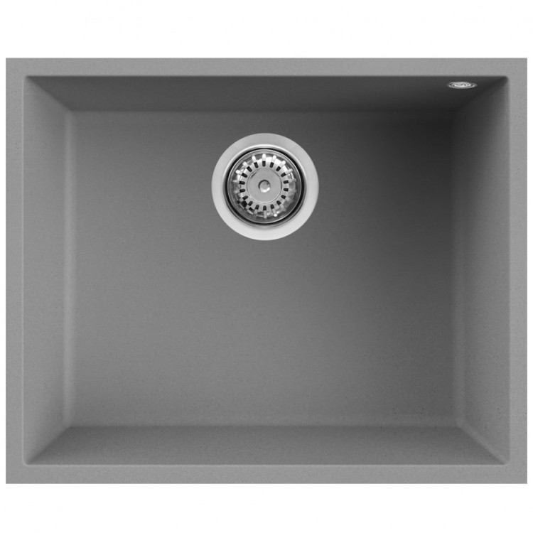 Virtuves izlietne Elleci Quadra-105 540x440 mm, pabūvējama, pelēka