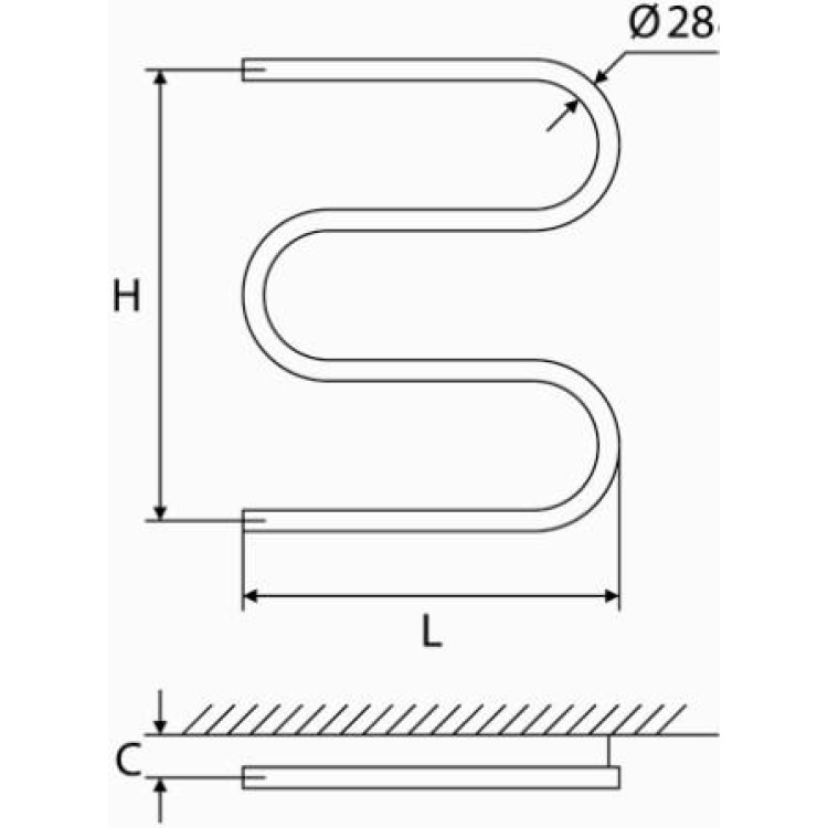 Dvieļu žāvētājs Elonika EN470S 70x60mm