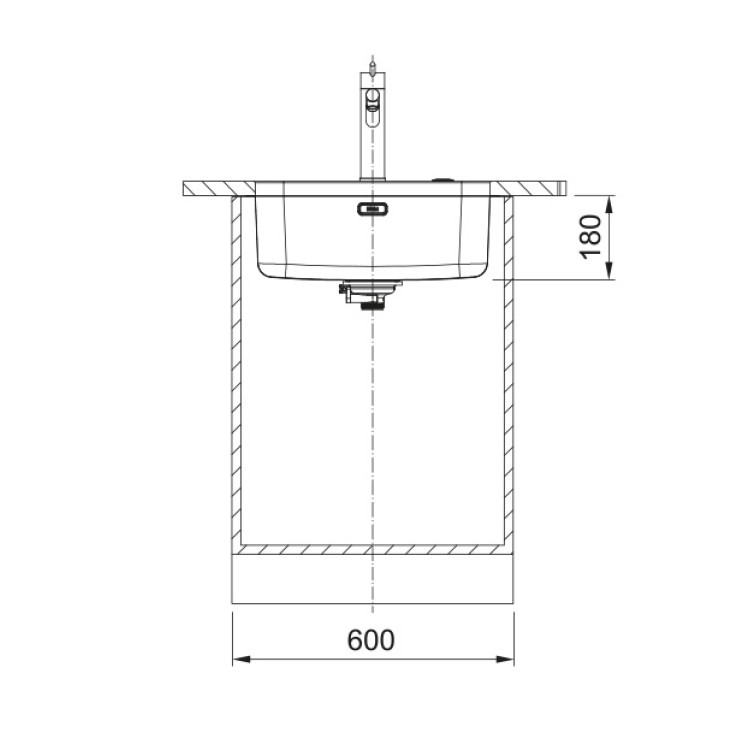 Virtuves izlietne FRANKE Pabūvējamā Smart 54x44 cm, SRX 110-50