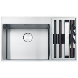 Virtuves izlietne FRANKE BOX CENTRE 86x51 cm ar piederumiem, BWX 220-54-27A