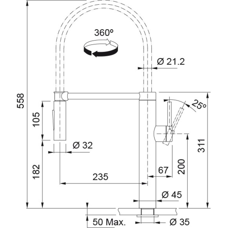 Virtuves izlietnes maisītājs FRANKE Pescara XL, 115.0472.959