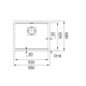 Virtuves izlietne FRANKE Pabūvējamā KUBUS 2 56x46 cm, KNG 110-52 125.0512.507