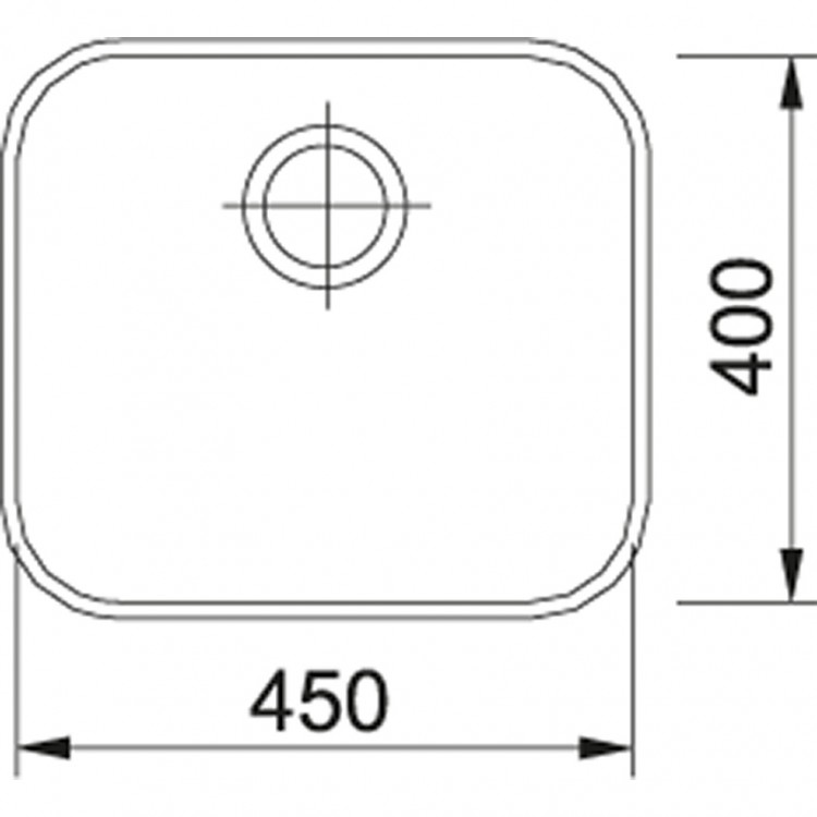 Virtuves izlietne FRANKE Pabūvējamā GAX 40 48x43 cm, GAX 40