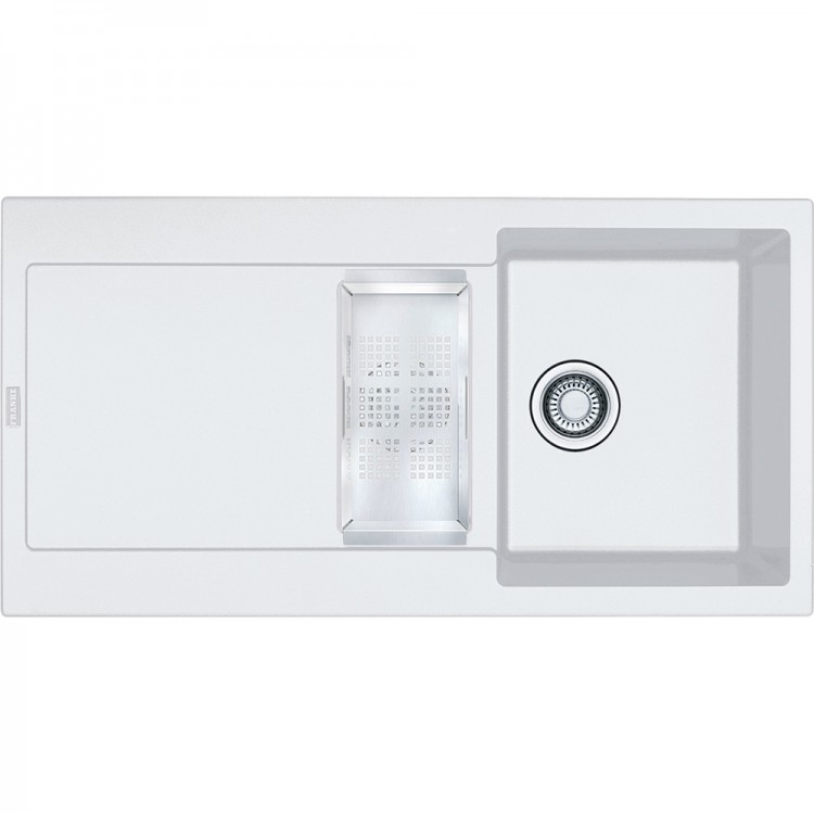 Virtuves izlietne FRANKE MARIS 97x50cm, MRG 651, balta, 114.0055.823