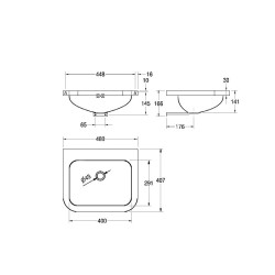 KWC Konnus Saimniecības izlietne 408x407x141mm