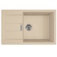 Virtuves izlietne FRANKE Tectonite SIRIUS 78x50 cm, S2D 611-78XL, bēšīga