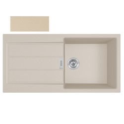 Virtuves izlietne FRANKE Tectonite SIRIUS 100x51 cm, S2D 611-100, bēšīga