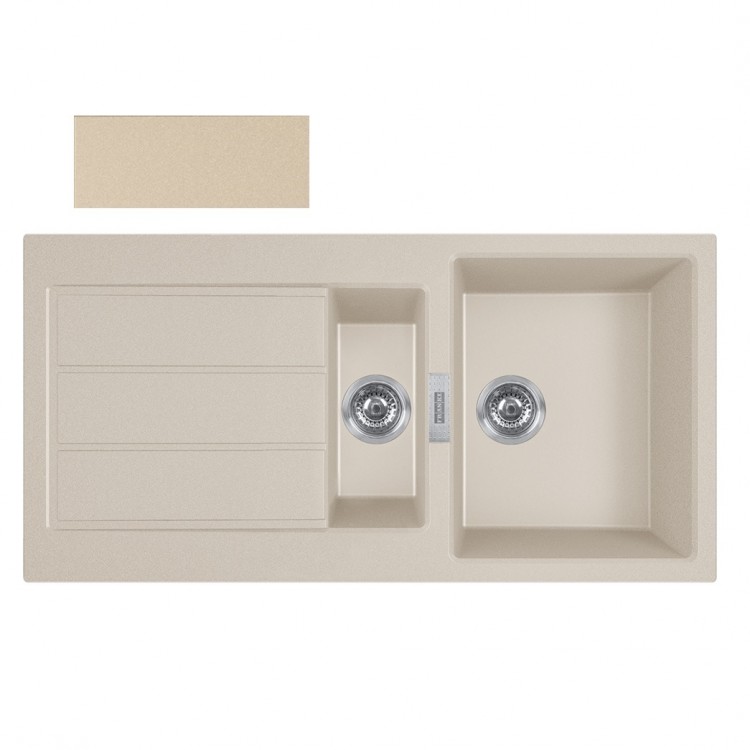 Virtuves izlietne FRANKE Tectonite SIRIUS 100x50 cm, S2D 651 bēšīga