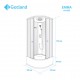 Dušas kabīne Gotland  EMMA  80x80cm ar paliktni, 441980
