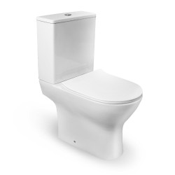 Tualetes pods Vento Norberg RimOff ar Soft Close poda vāku, balts