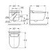 Tualetes pods Grohe Essence Rimless WC, stiprināms uz grīdas 3957300H