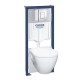 Komplekts Grohe SEREL WC+rāmis Rapid SL+poga Skate Cosmo
