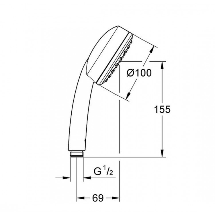 Dušas komplekts GROHE TEMPESTA Cosmopolitan 100, 26083002