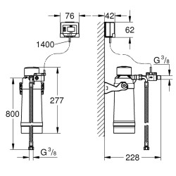 Filtra elements ar filtra galvu Grohe Blue S, 40438001
