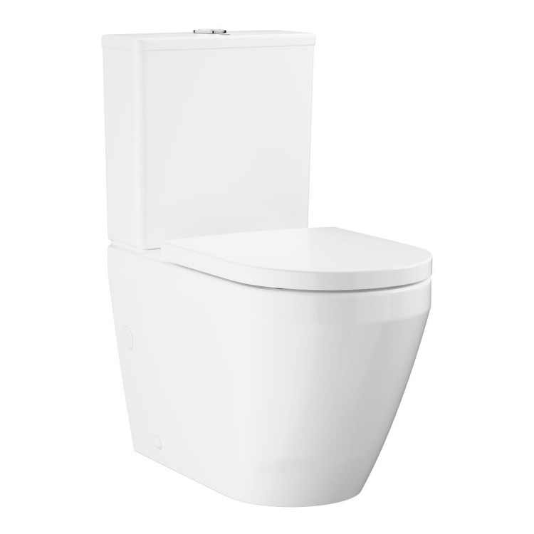 Tualetes pods Grohe EuroCeramic Rimless Triple Vortex ar vāku, 10513SH00