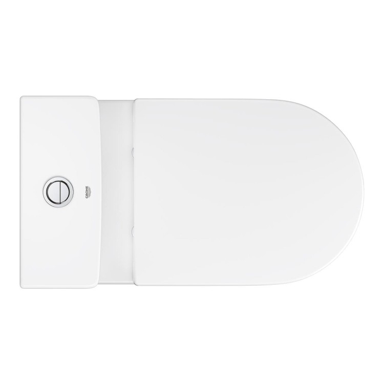 Tualetes pods Grohe EuroCeramic Rimless Triple Vortex ar vāku, 10513SH00