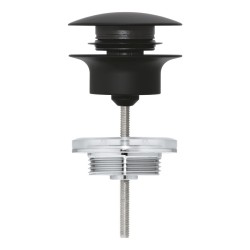 Sifona izplūde Grohe Push-open, Phantom black
