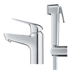 Izlietnes maisītājs ar bidetta rokas dušu Grohe Euroeco, hroms 24264001