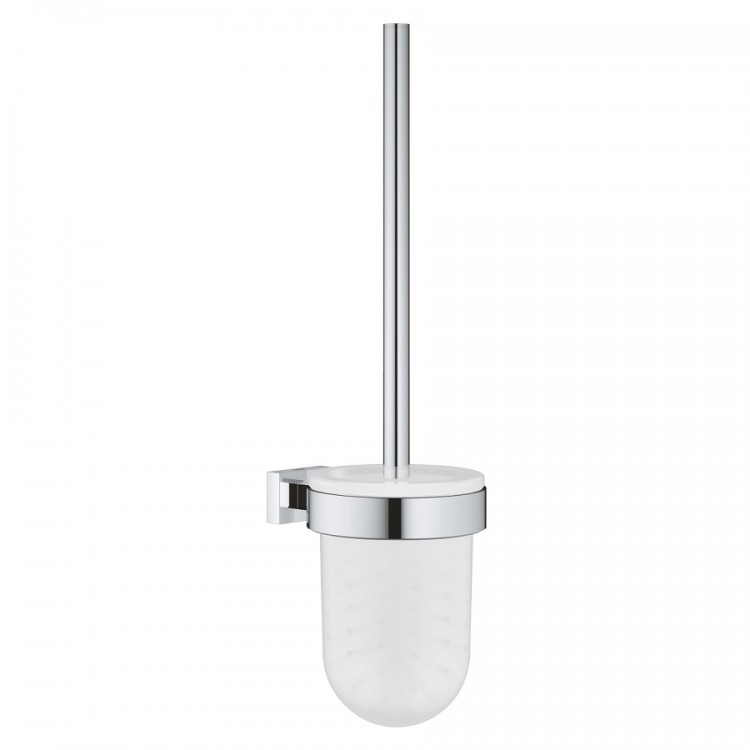 Tualetes birste ar turētāju Grohe Essentials Cube, hroms
