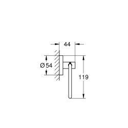 Tualetes papīra turētājs Grohe Essentials, hroms