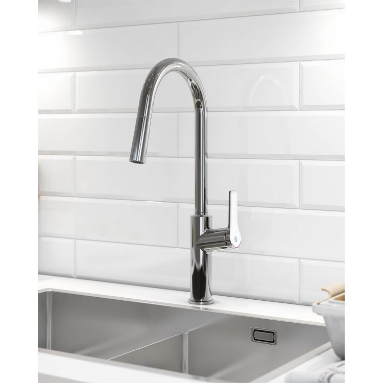 Virtuves izlietnes maisītājs ar izvelkamu izteku Gustavsberg EPIC, GB41209959