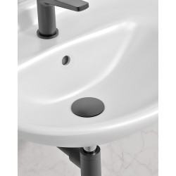 Sifona izplūde Gustavsberg Push-down, melns matēts