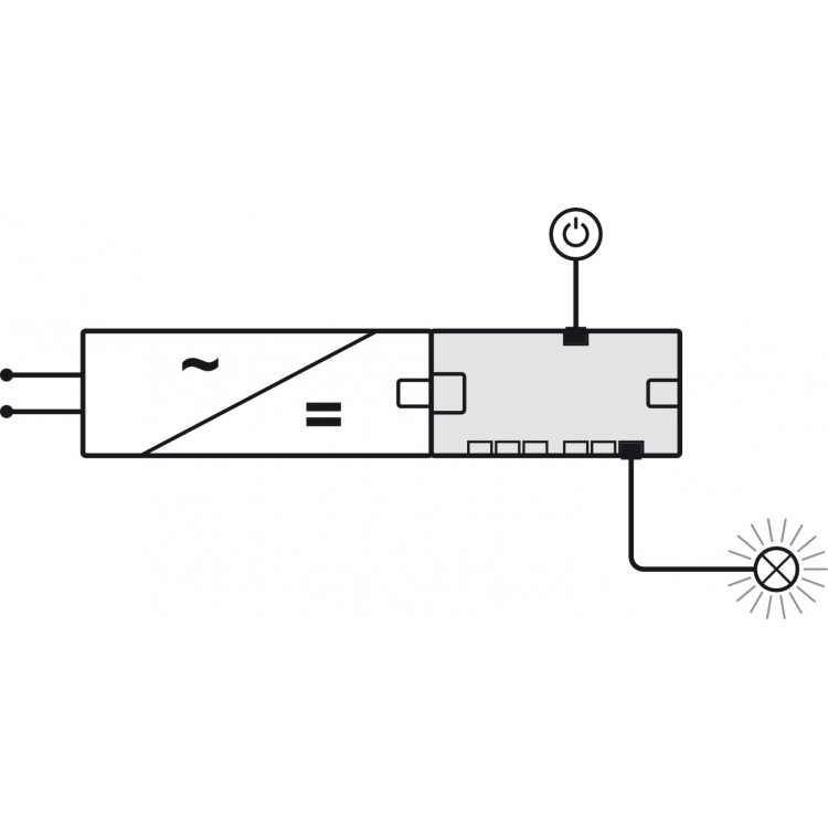 Sadalītājs HAFELE LOOX LED5 6 + 1 slēdža izeja, 12V