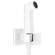 Iebūvējamā bidetta maisītāja virsapmetuma daļa Hansgrohe Square EcoSmart+, balts matēts 29233700