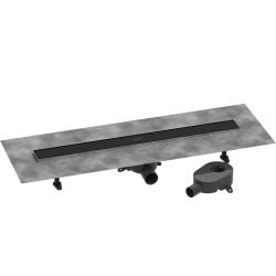 Dušas kanāls Hanmsgrohe RainDrain Go, 800mm, flīzējams/matēts melns